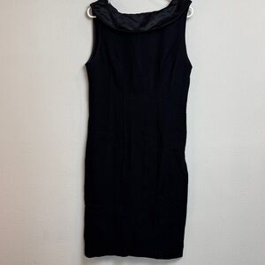 Kenar Elegant Black Midi Dress  LBD - 10